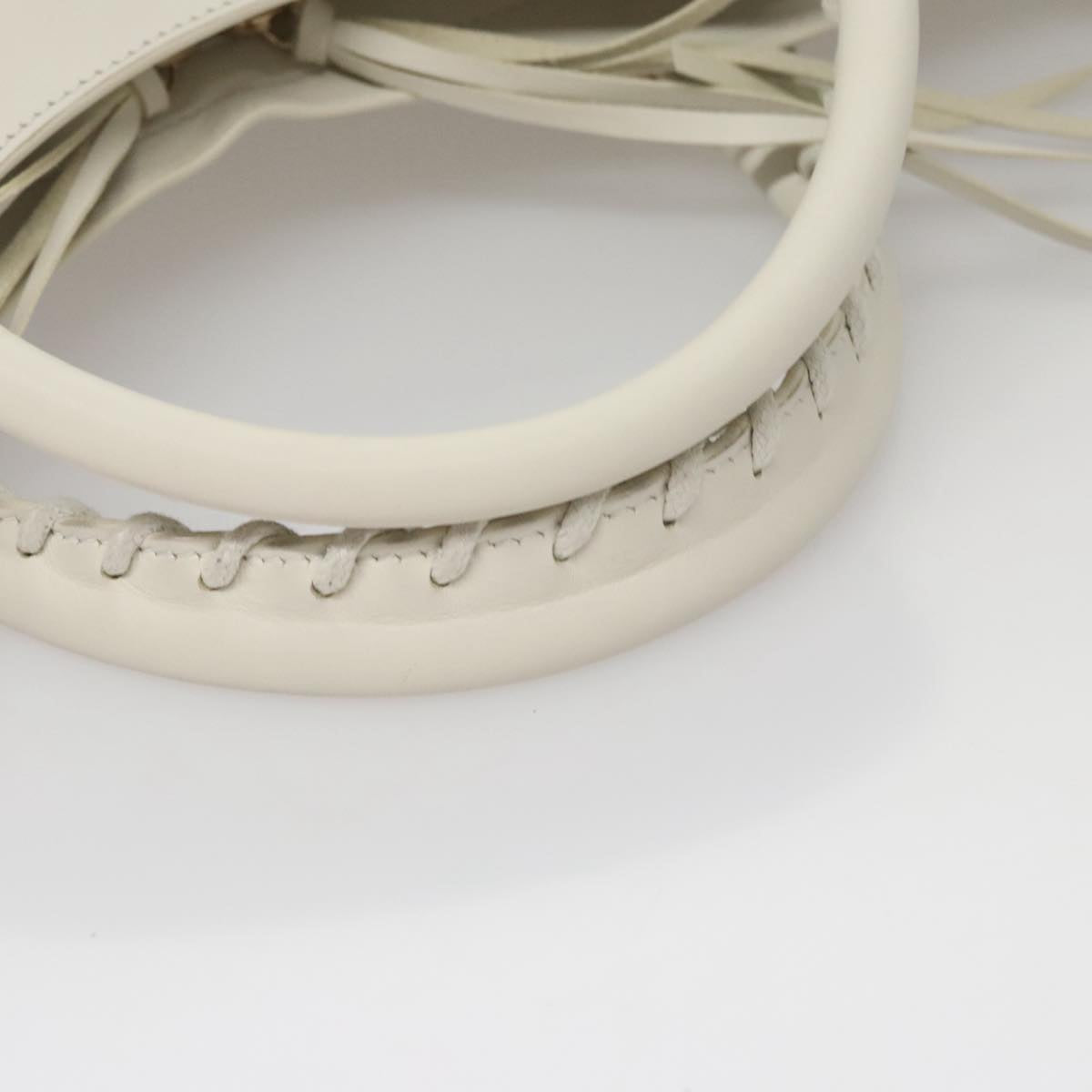 Balenciaga City White Leather Handbag (Pre-Owned)