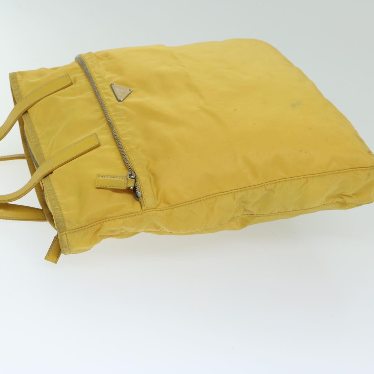 Prada Tessuto Yellow Synthetic Tote Bag (Pre-Owned)