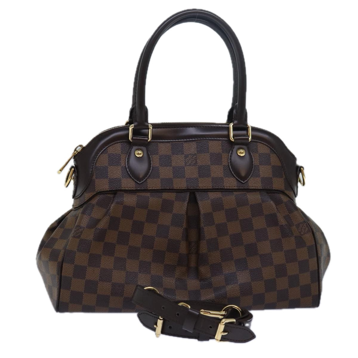Louis Vuitton Trevi Brown Canvas Handbag (Pre-Owned)