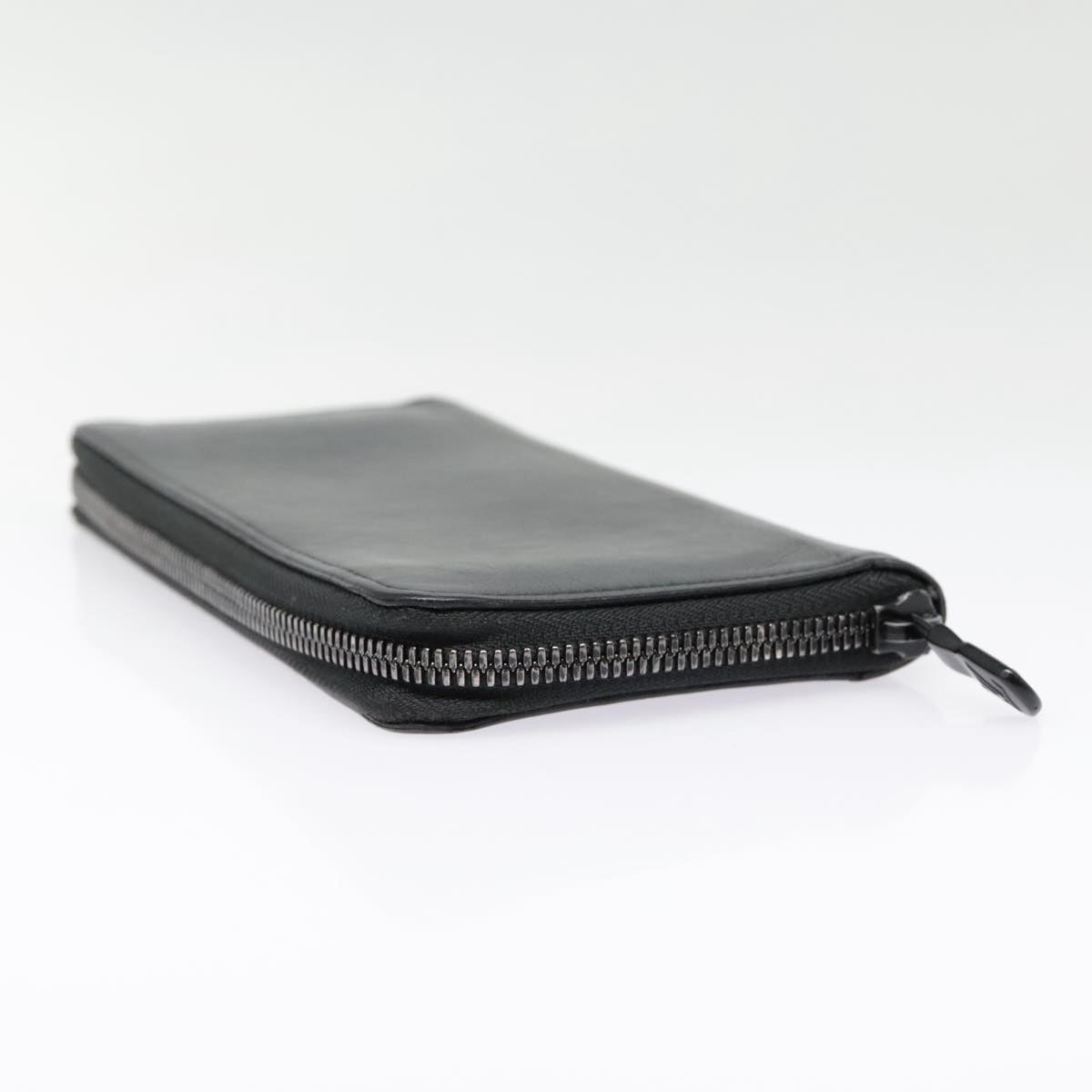 Louis Vuitton Zippy Wallet Vertical Black Leather Wallet (Pre-Owned)