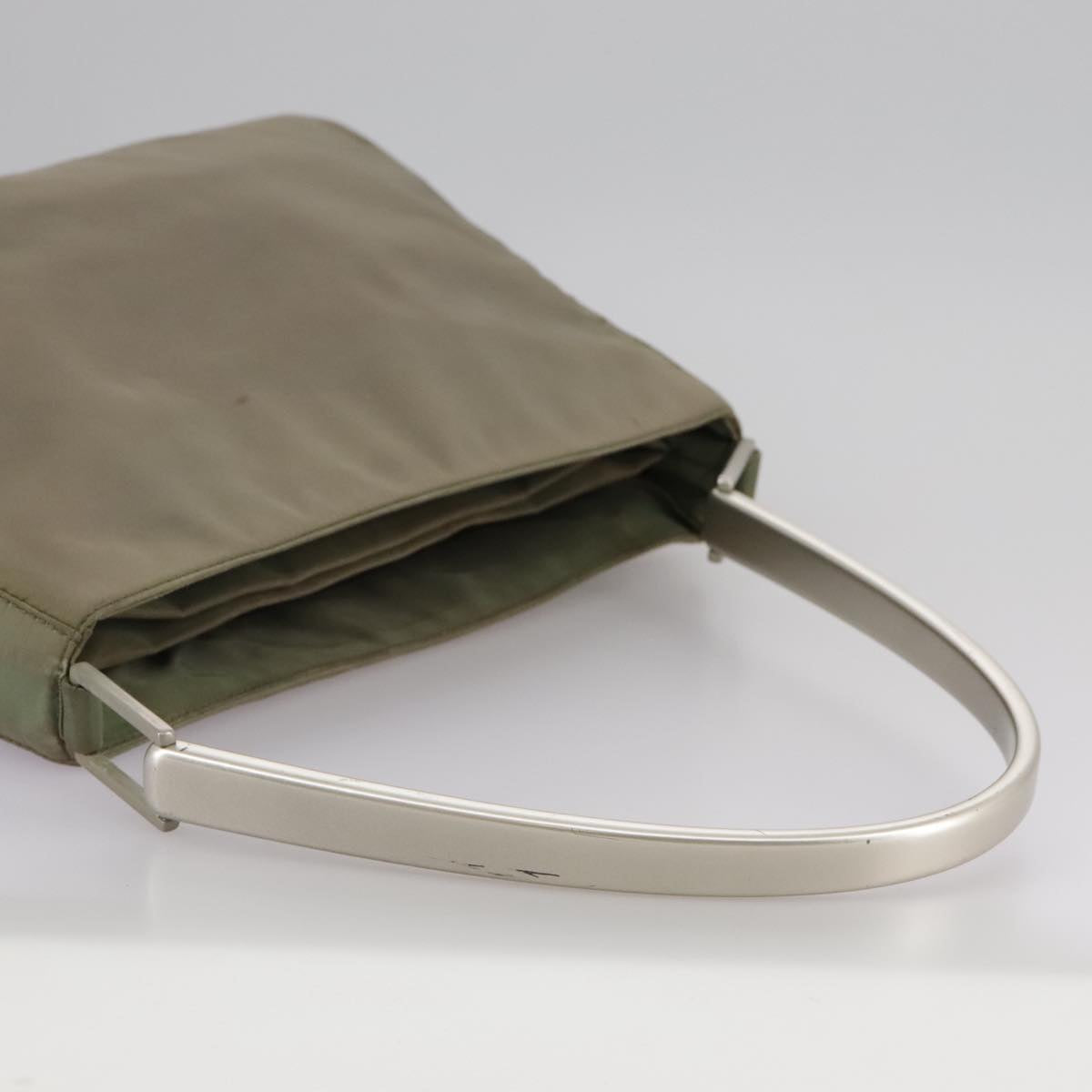 Prada Tessuto Khaki Synthetic Shoulder Bag (Pre-Owned)