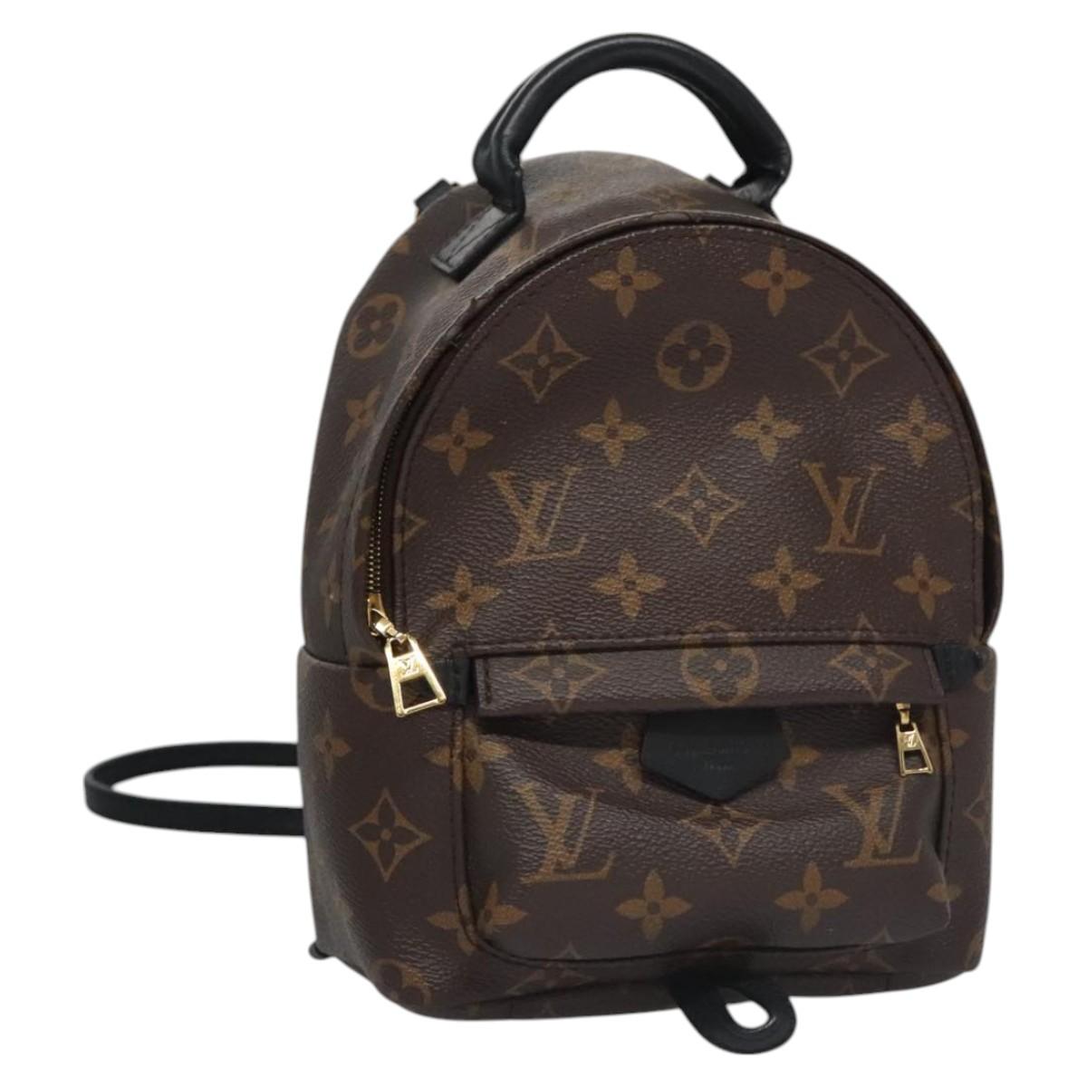 Louis Vuitton Palm Springs Brown Canvas Backpack Bag (Pre-Owned)