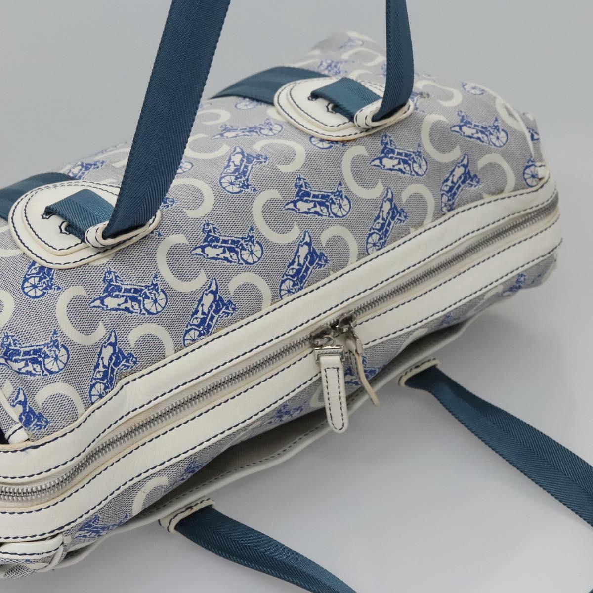 Céline Macadam Blue Canvas Handbag (Pre-Owned)