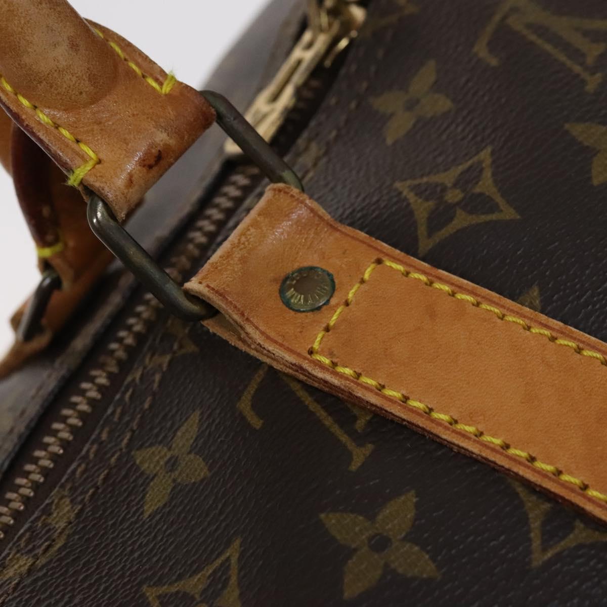 Louis Vuitton Keepall Bandouliere 55 Brown Canvas Travel Bag (Pre-Owned)