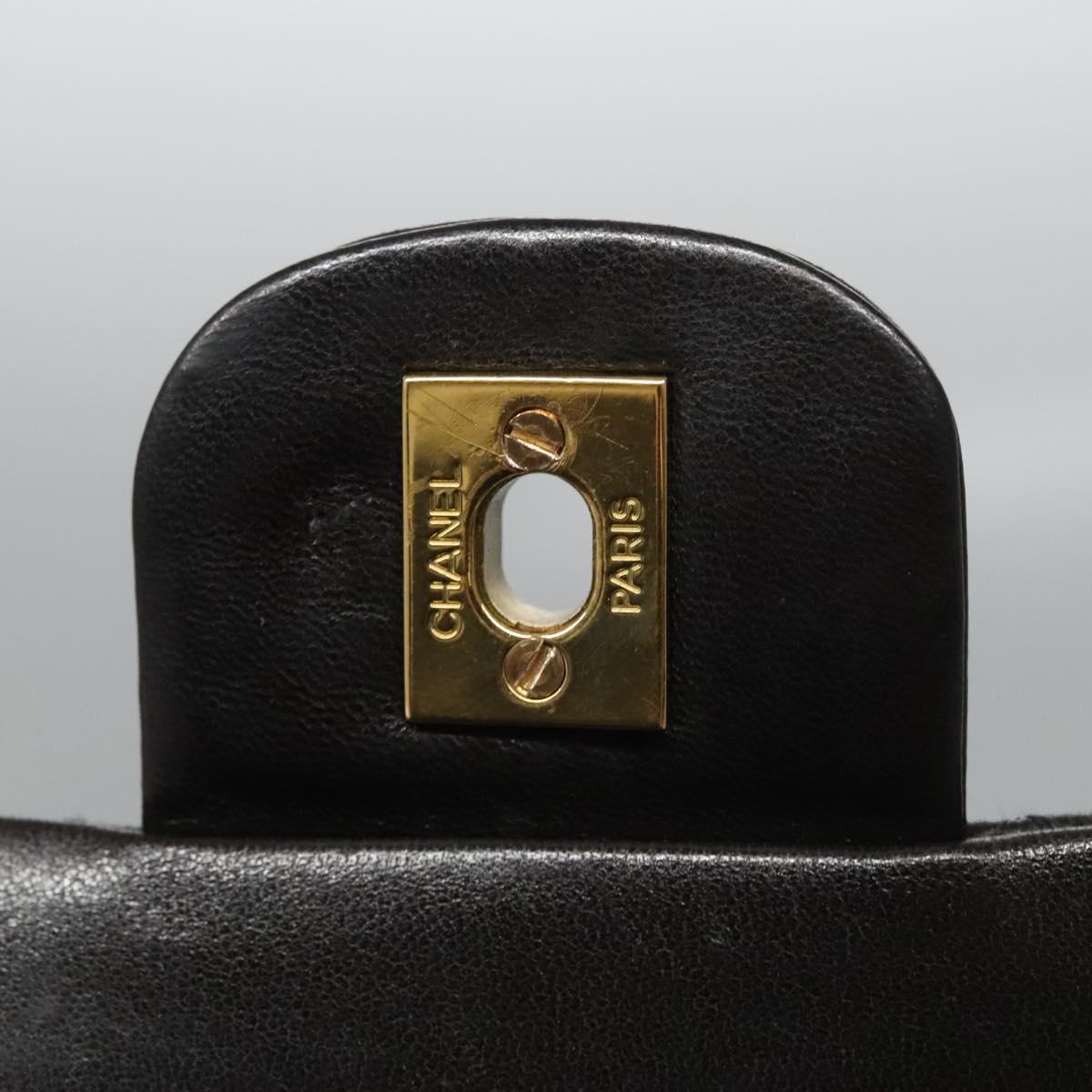 Chanel Timeless Black Leather Shoulder Bag (Pre-Owned)