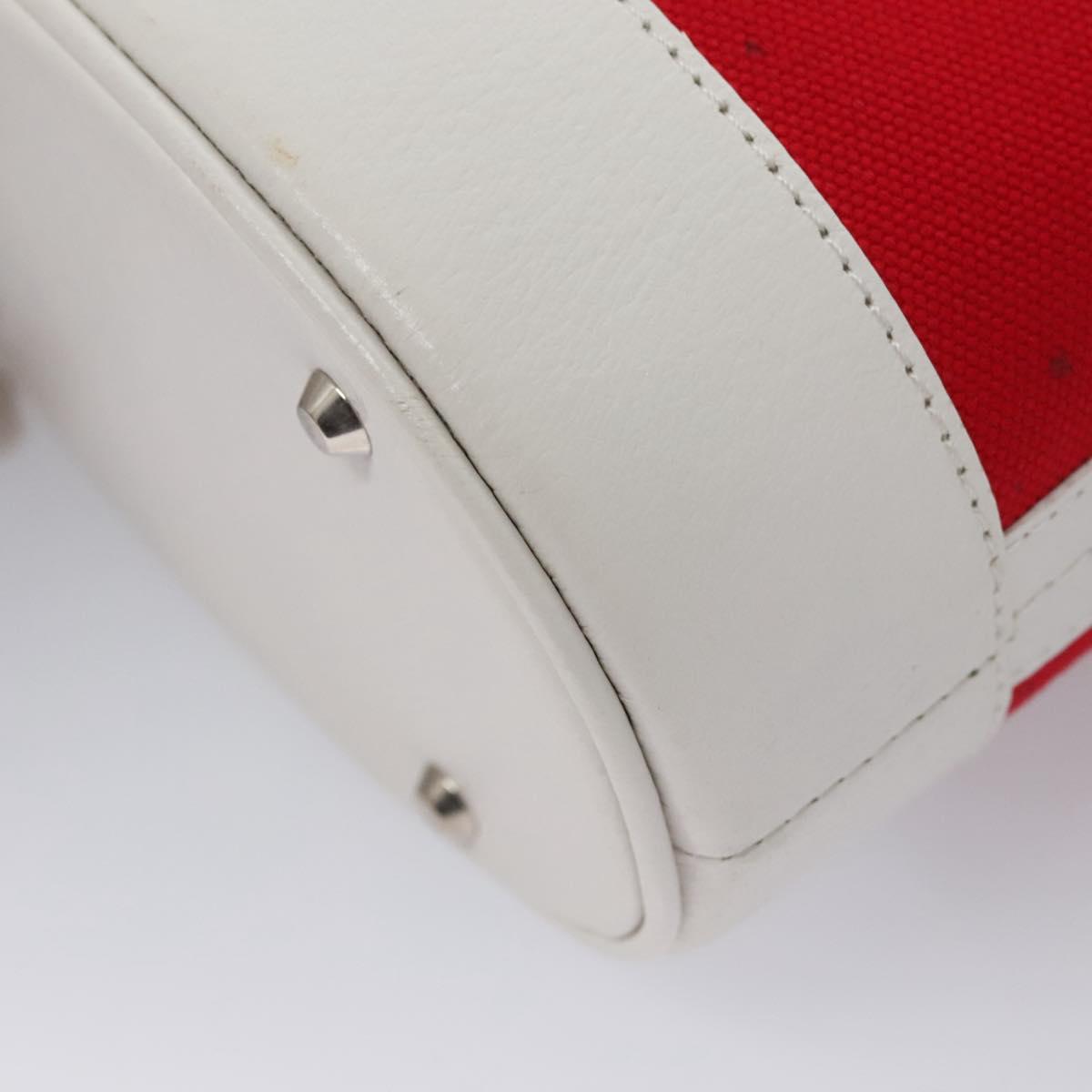 Burberry Nova Check Red Canvas Handbag (Pre-Owned)