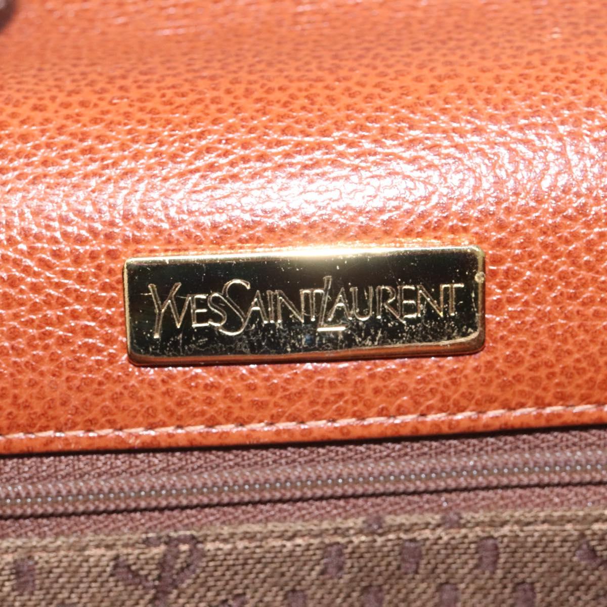 Saint Laurent Enveloppe Brown Leather Shoulder Bag (Pre-Owned)