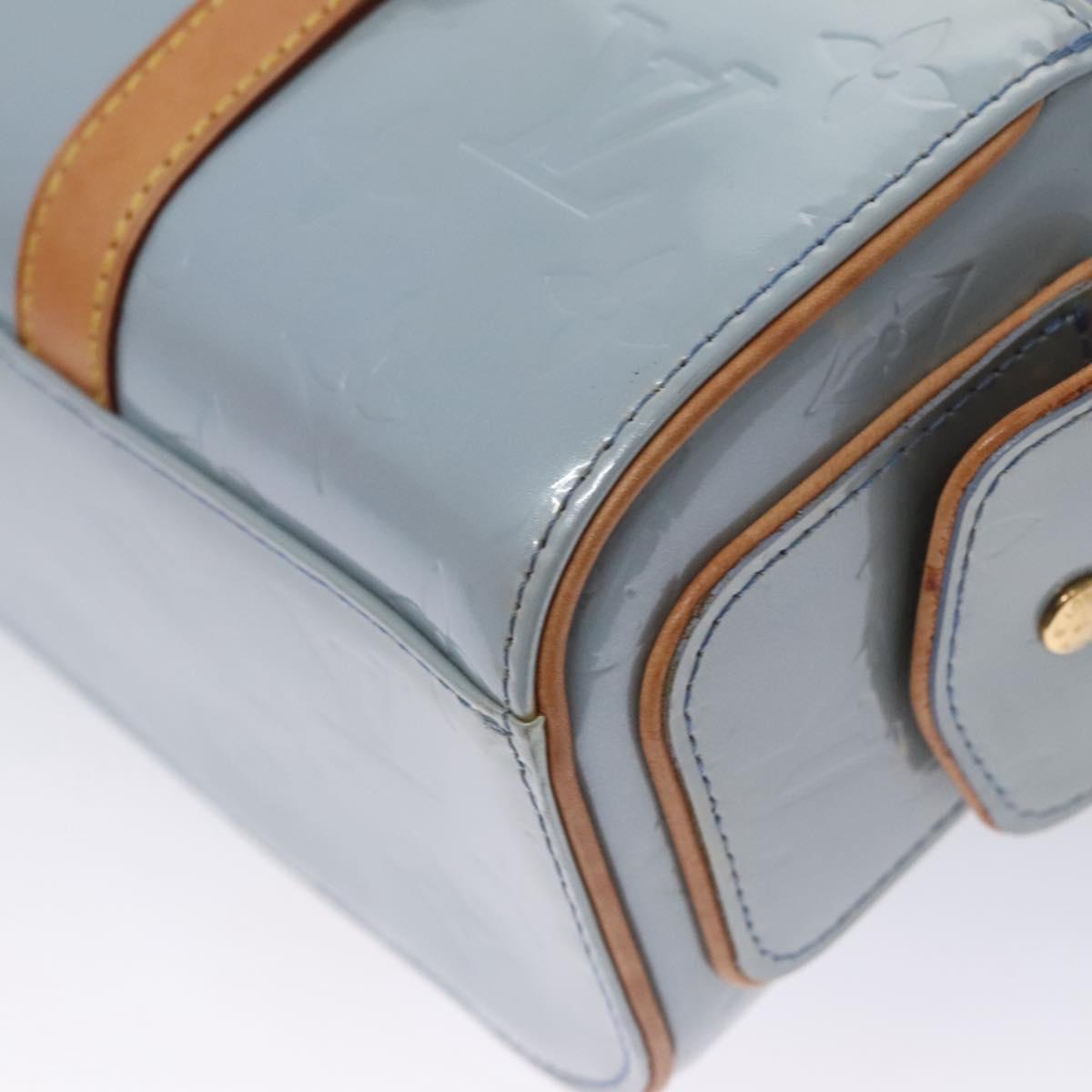 Louis Vuitton Sullivan Blue Patent Leather Handbag (Pre-Owned)