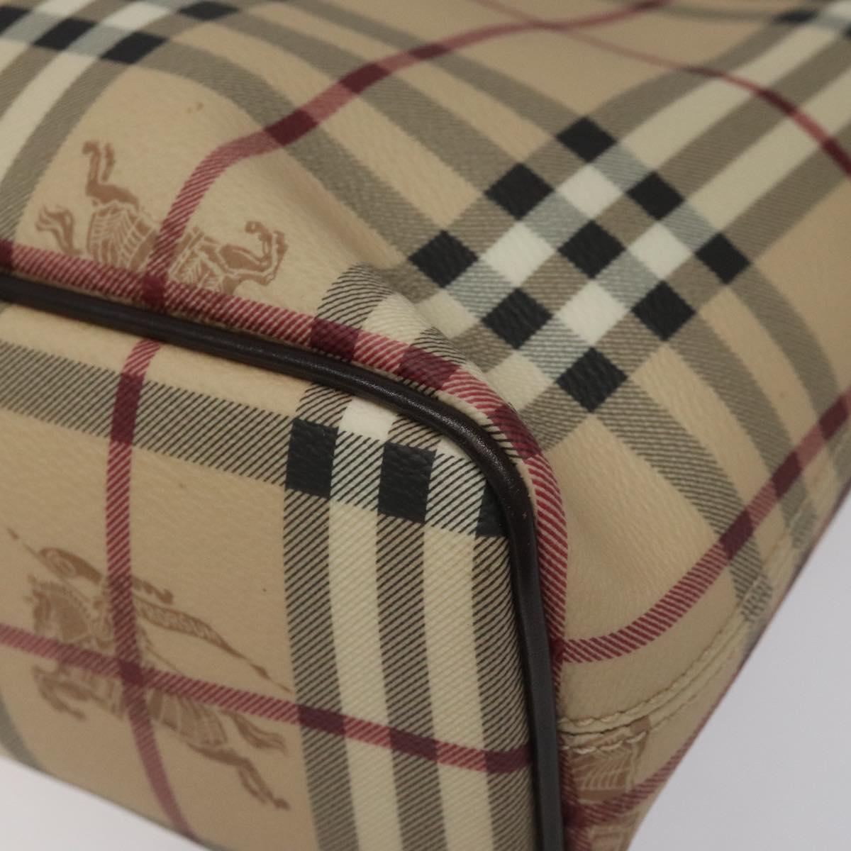 Burberry Nova Check Beige Canvas Tote Bag (Pre-Owned)