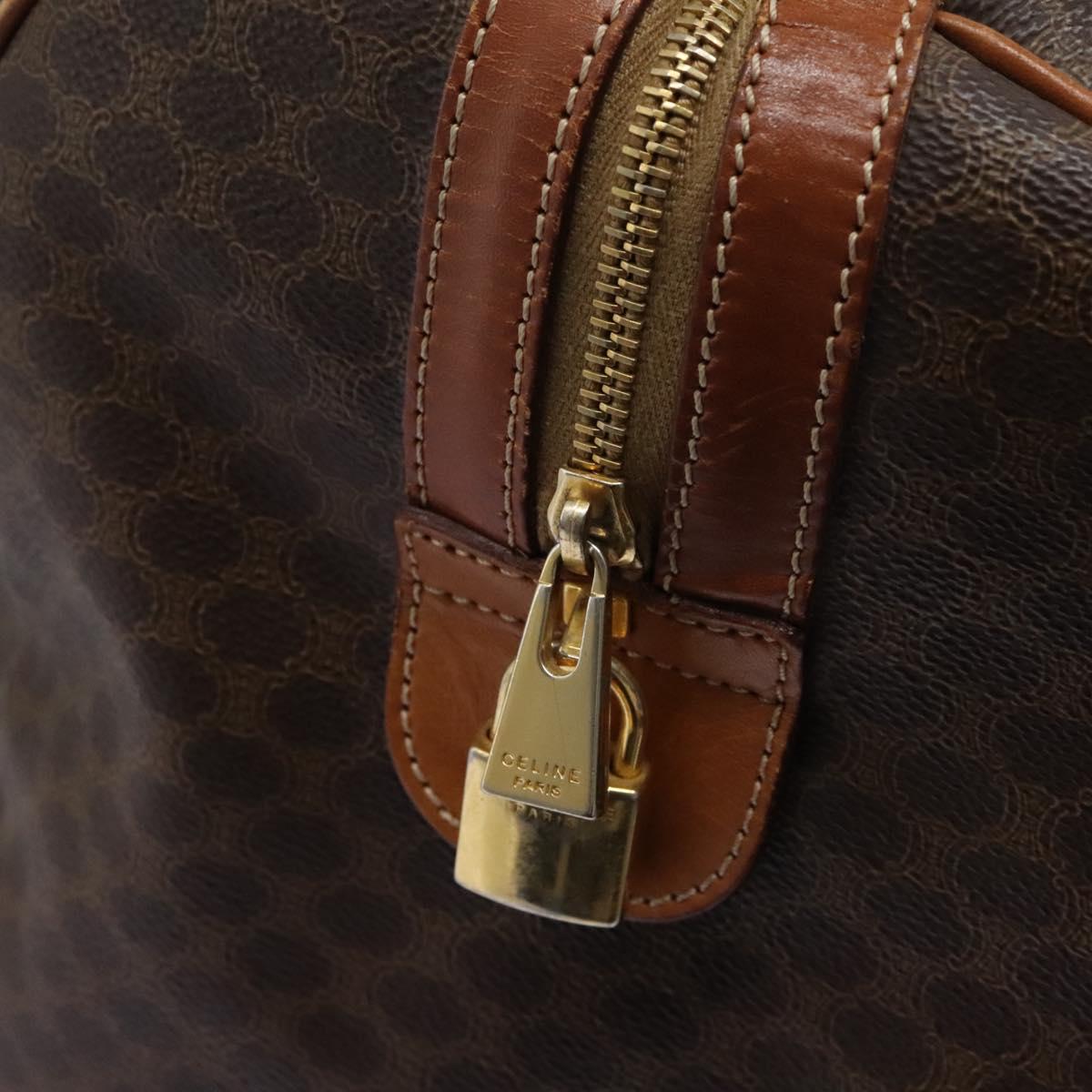 Céline Boston Brown Canvas Travel Bag (Pre-Owned)
