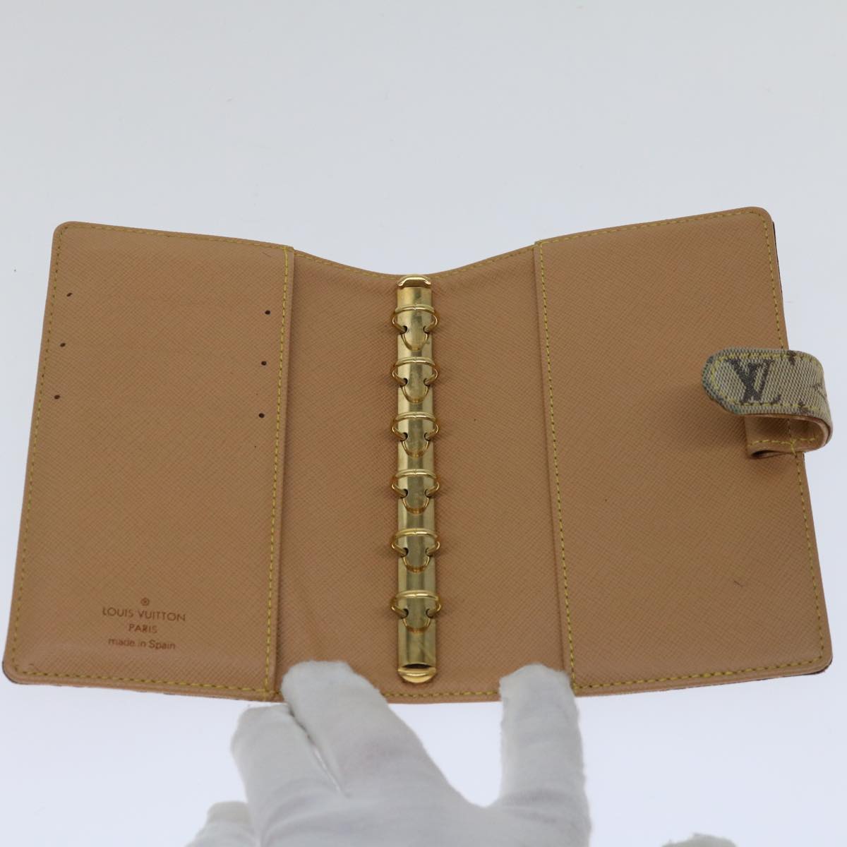 Louis Vuitton Agenda Pm Blue Canvas Wallet (Pre-Owned)