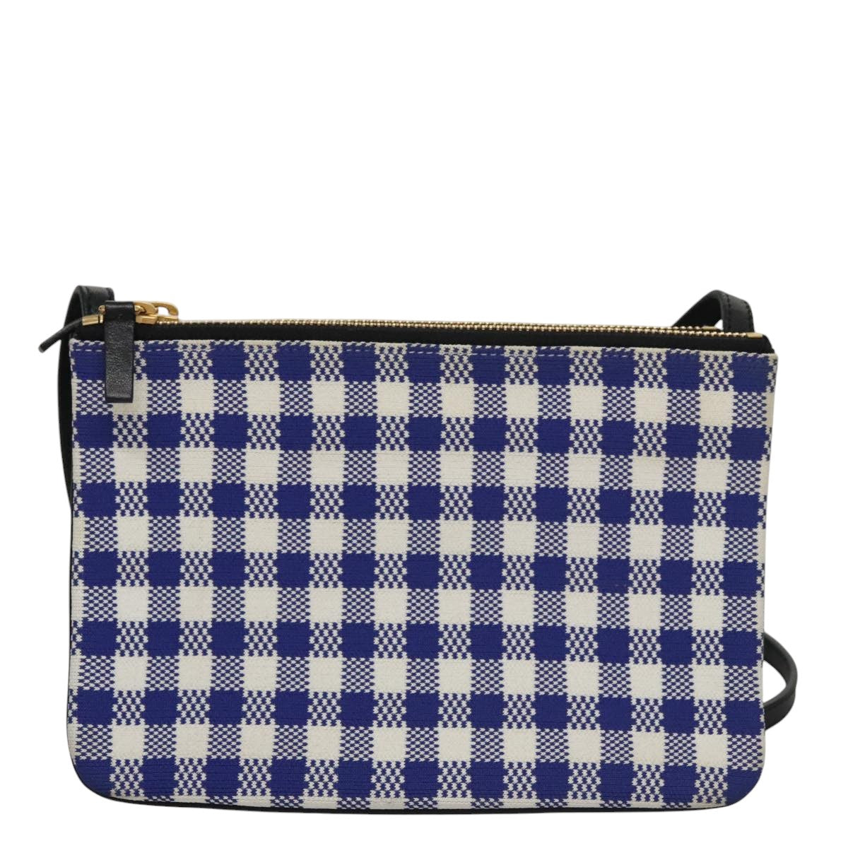 Céline Trio Blue Canvas Shoulder Bag (Pre-Owned)