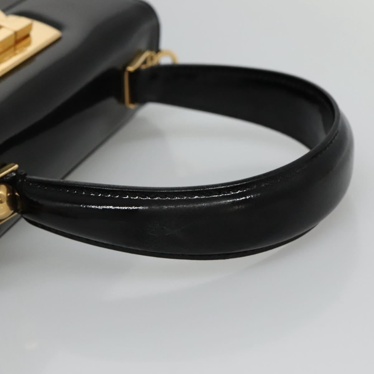 Salvatore Ferragamo Gancini Black Ceramic Handbag (Pre-Owned)