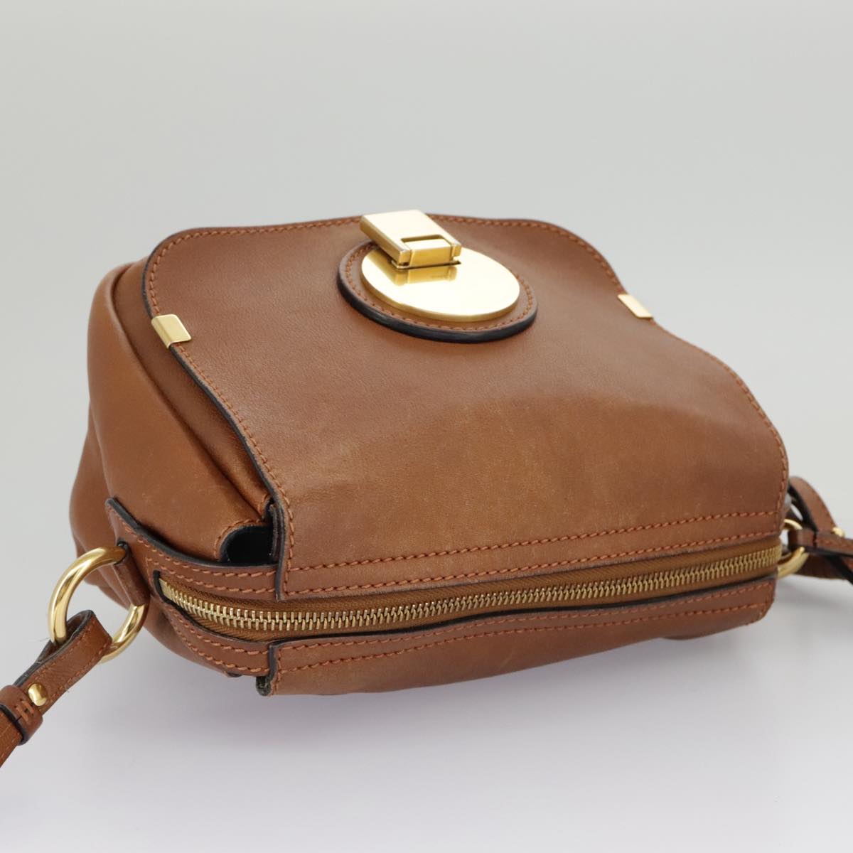 Chloé Indy Brown Leather Shoulder Bag (Pre-Owned)