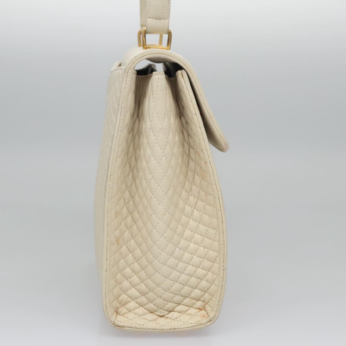 Bally White Leather Handbag (Pre-Owned)