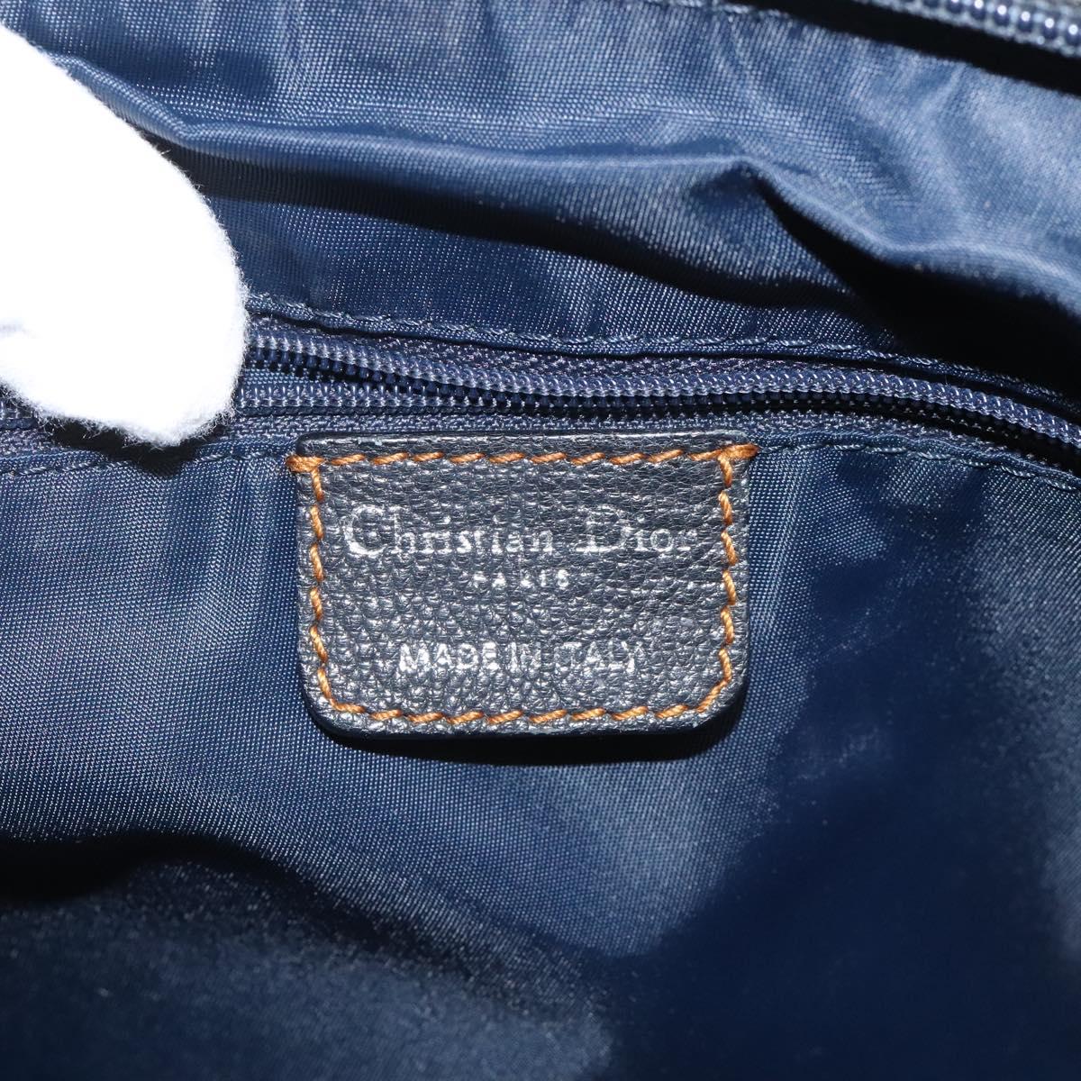 Dior Trotter Navy Canvas Handbag (Pre-Owned)