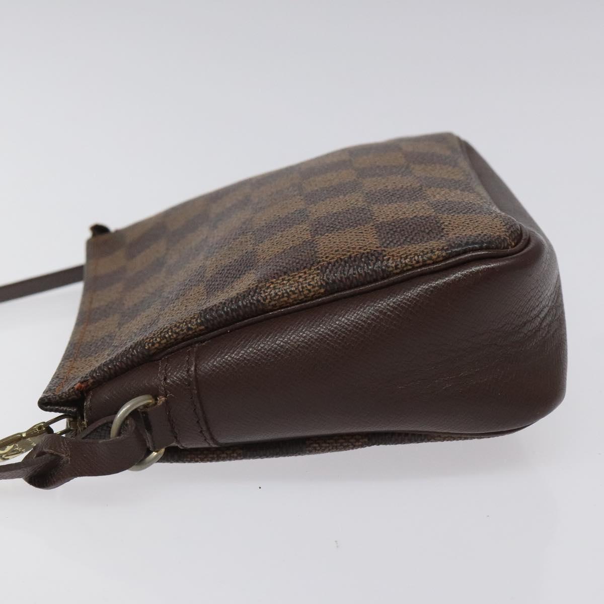 Louis Vuitton Trousse Makeup Brown Canvas Clutch Bag (Pre-Owned)
