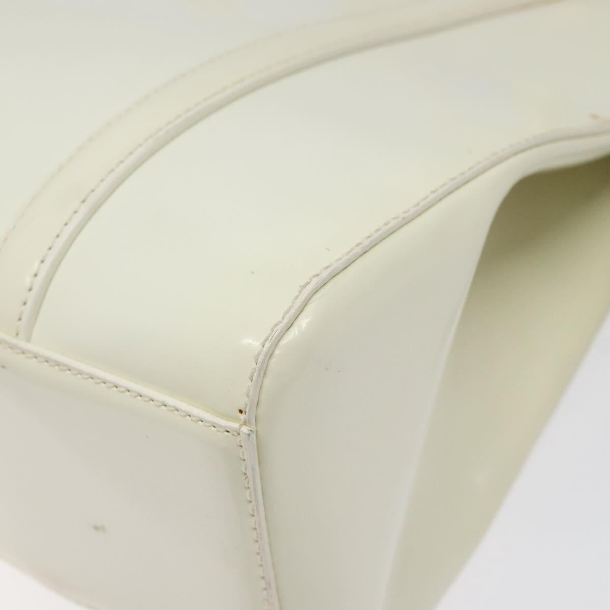 Prada White Patent Leather Handbag (Pre-Owned)