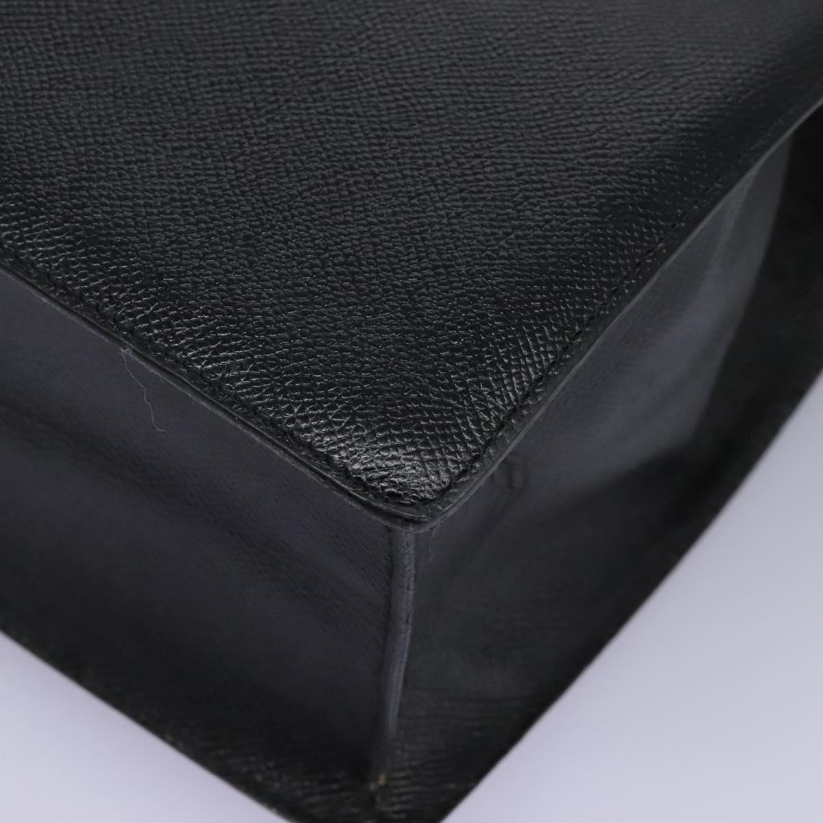 Bulgari Logo Mania Black Leather Handbag (Pre-Owned)