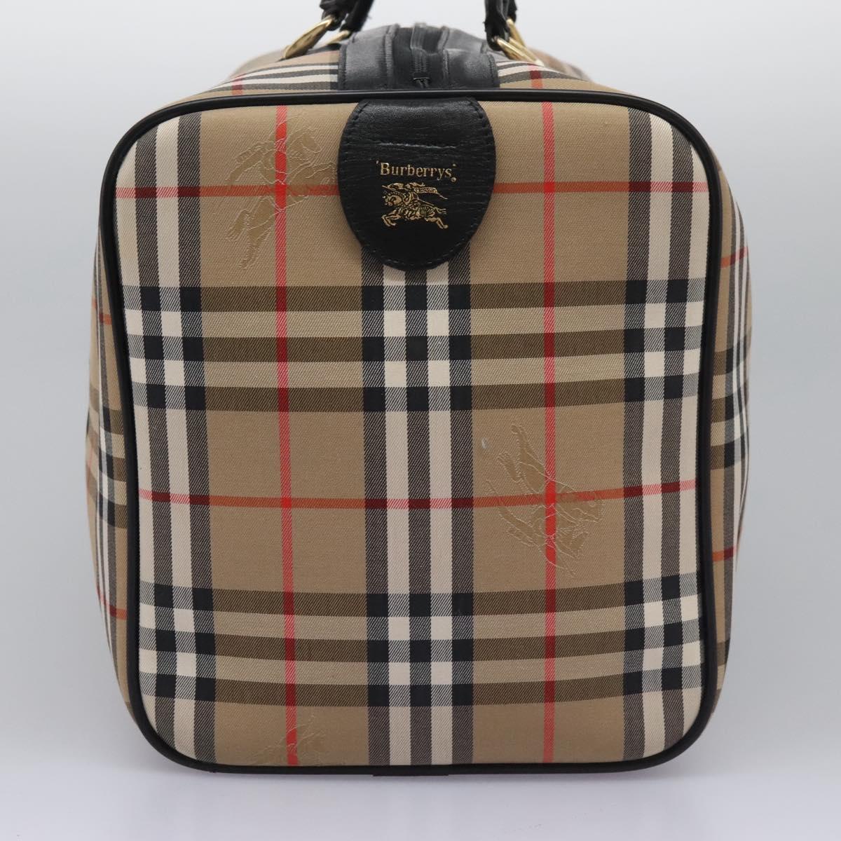 Burberry Nova Check Beige Canvas Travel Bag (Pre-Owned)