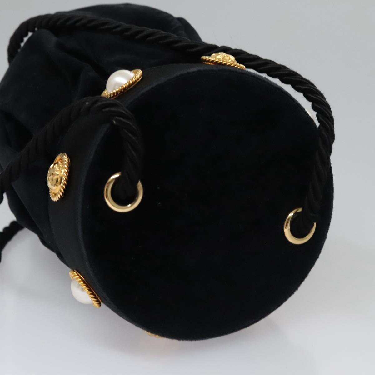 Salvatore Ferragamo Black Velvet Shoulder Bag (Pre-Owned)