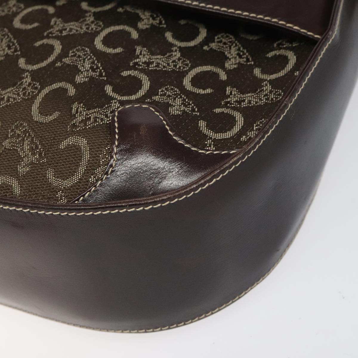 Céline Sulky Brown Canvas Shoulder Bag (Pre-Owned)