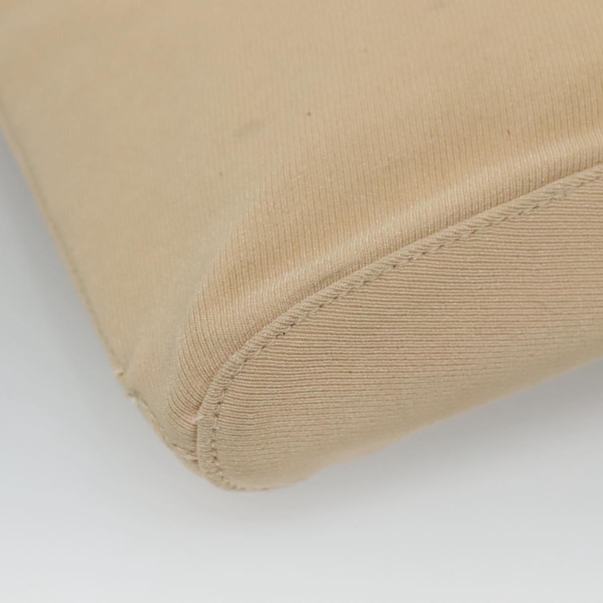Prada Beige Canvas Shoulder Bag (Pre-Owned)