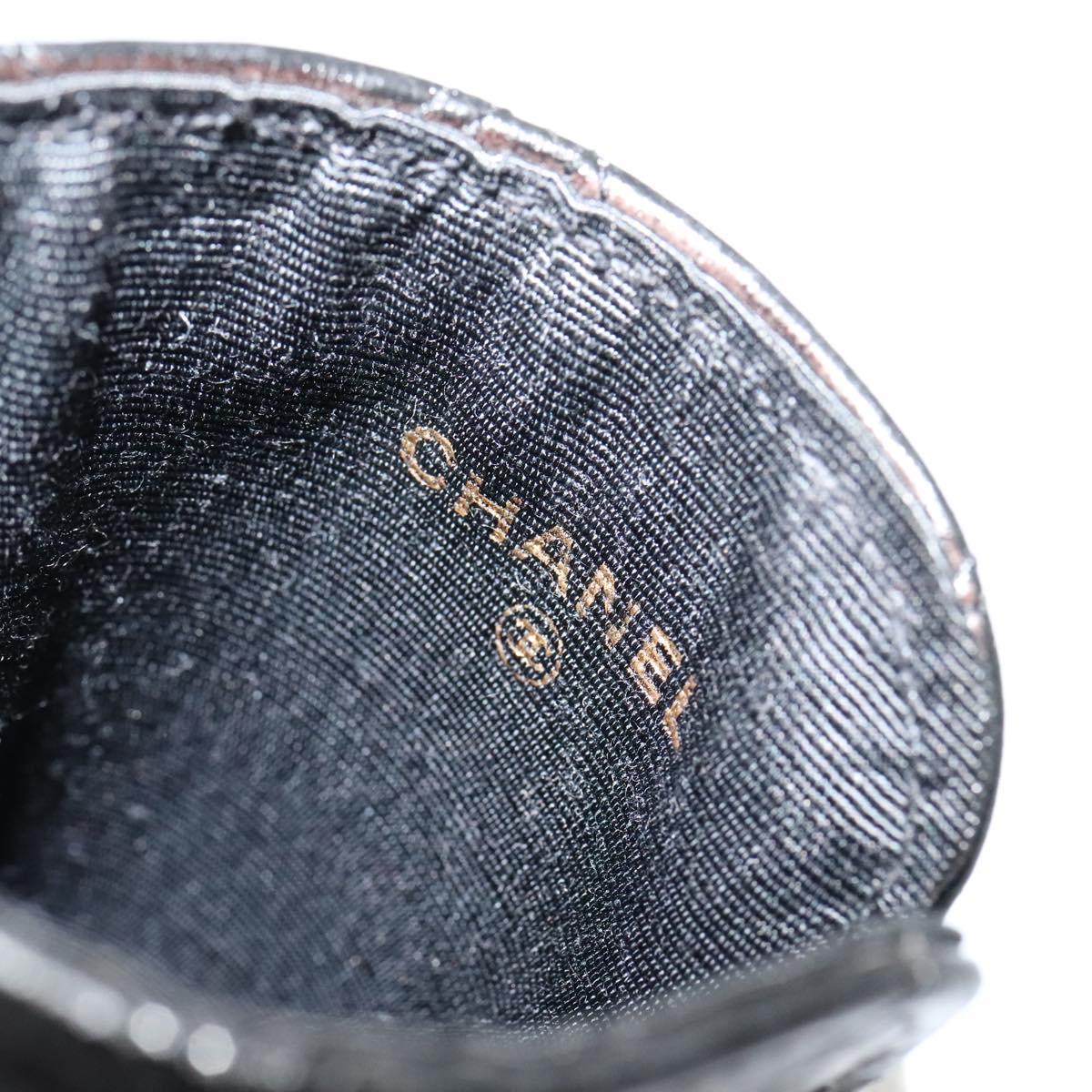 Chanel Coco Mark Black Lizard Wallet (Pre-Owned)