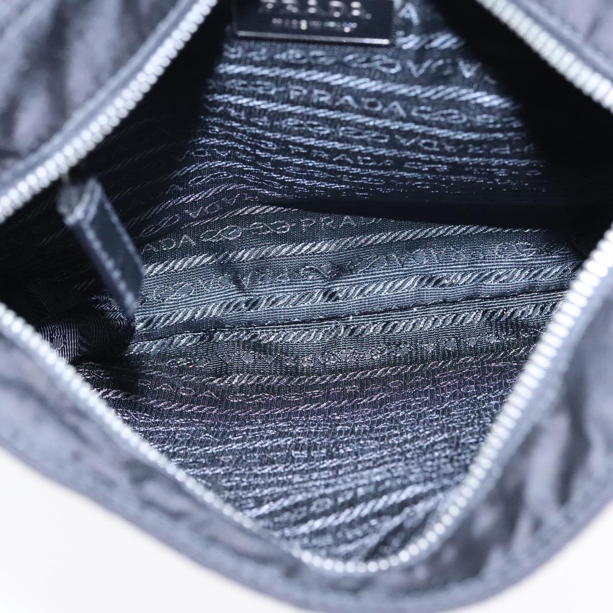 Prada Re-Edition Black Canvas Shoulder Bag (Pre-Owned)