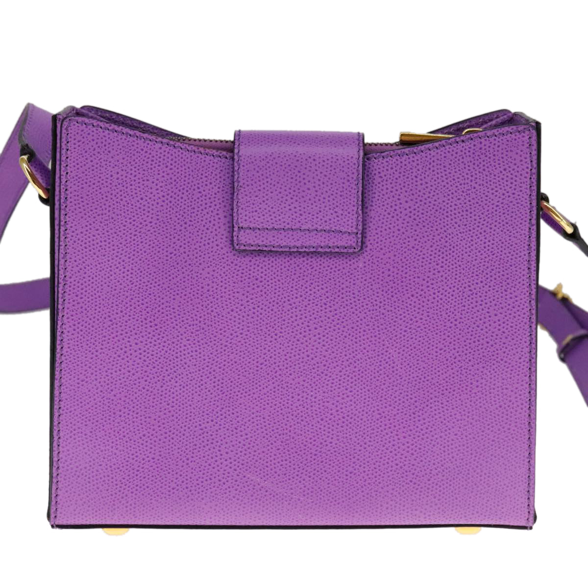 Céline Purple Leather Shoulder Bag (Pre-Owned)