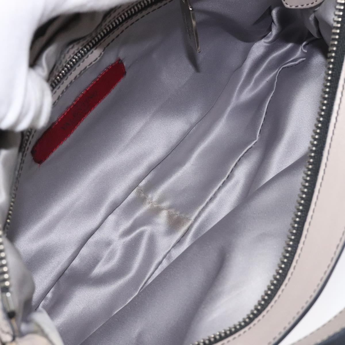 Valentino Garavani Grey Leather Shoulder Bag (Pre-Owned)