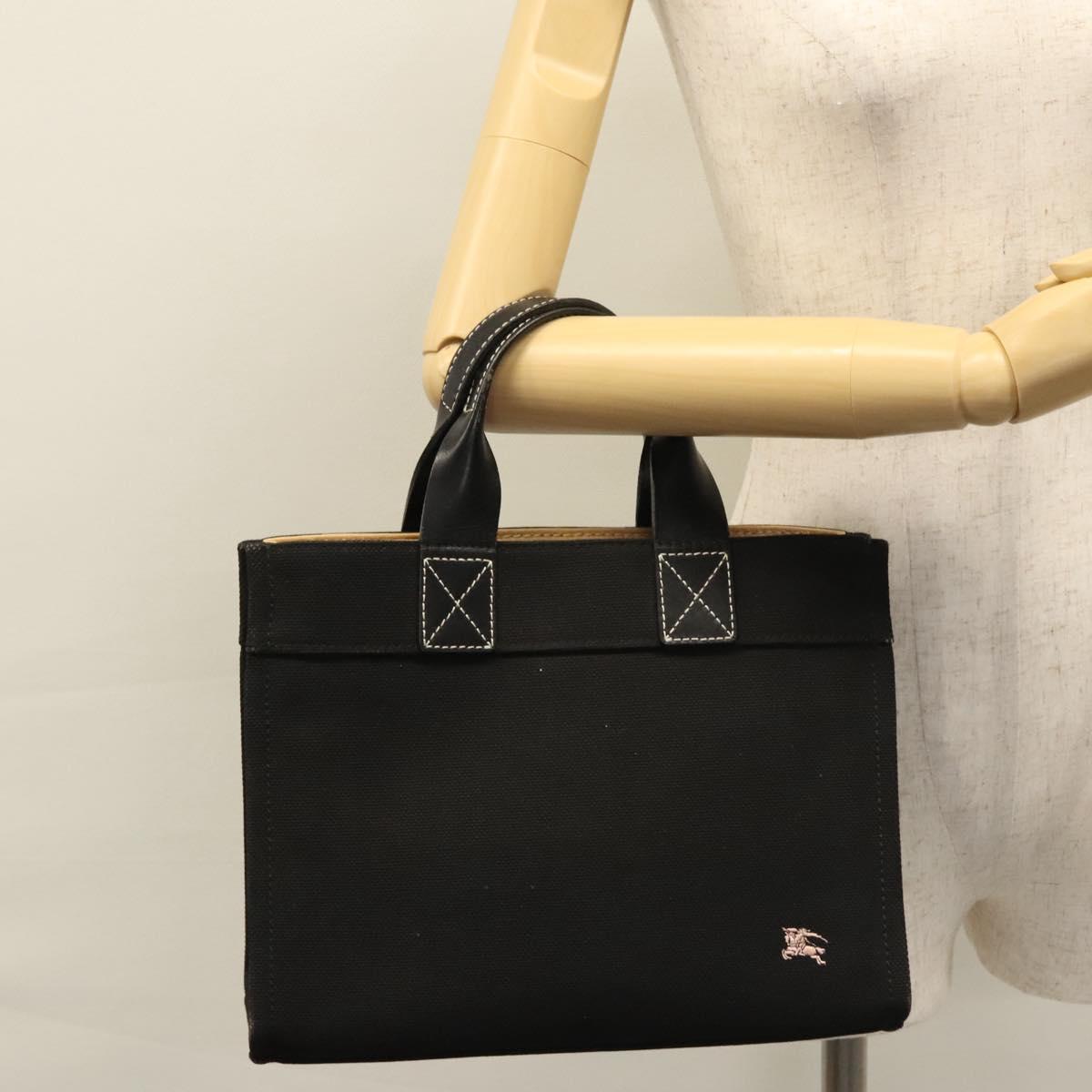 Burberry Blue Label Black Canvas Handbag (Pre-Owned)
