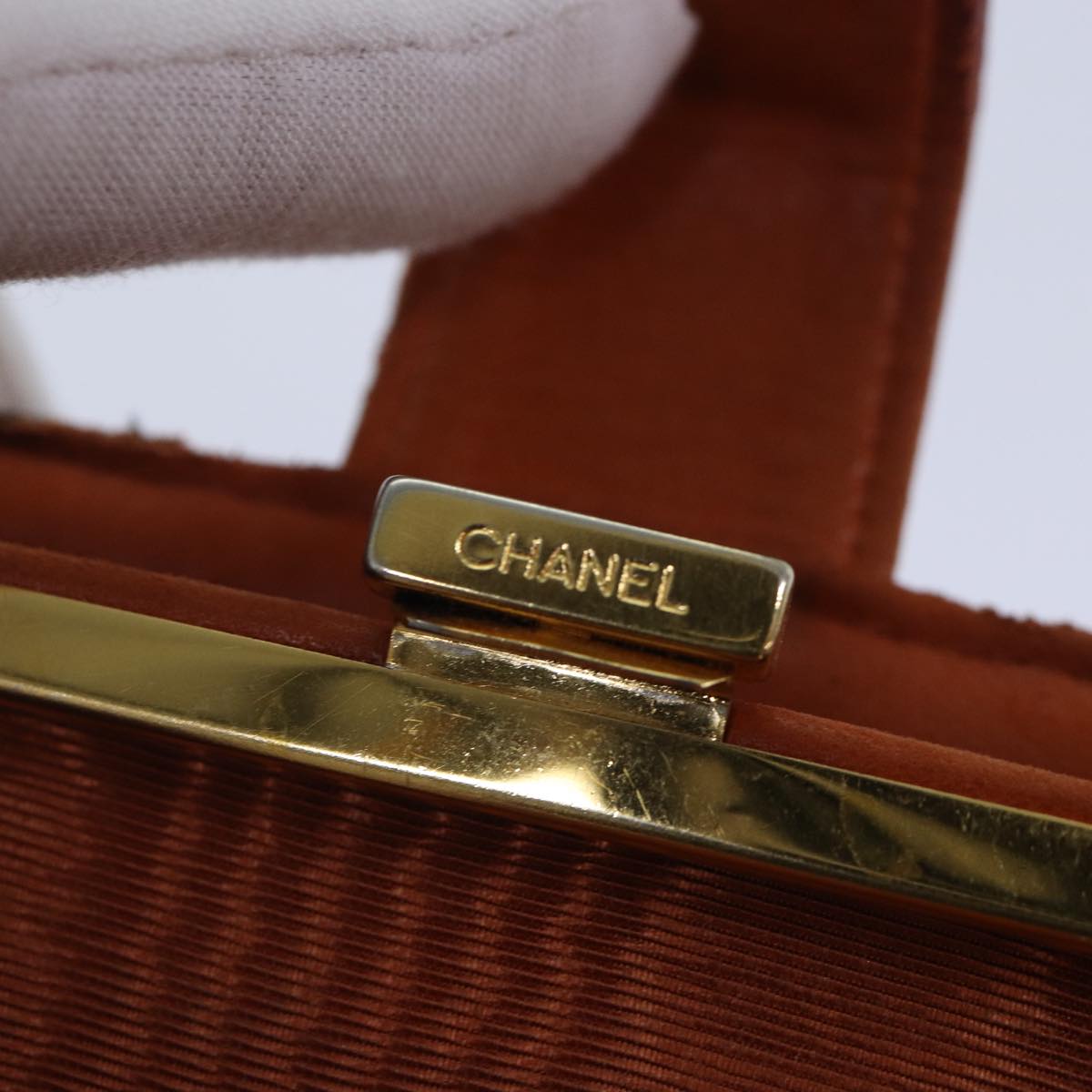 Chanel Porte Carte Orange Leather Wallet (Pre-Owned)
