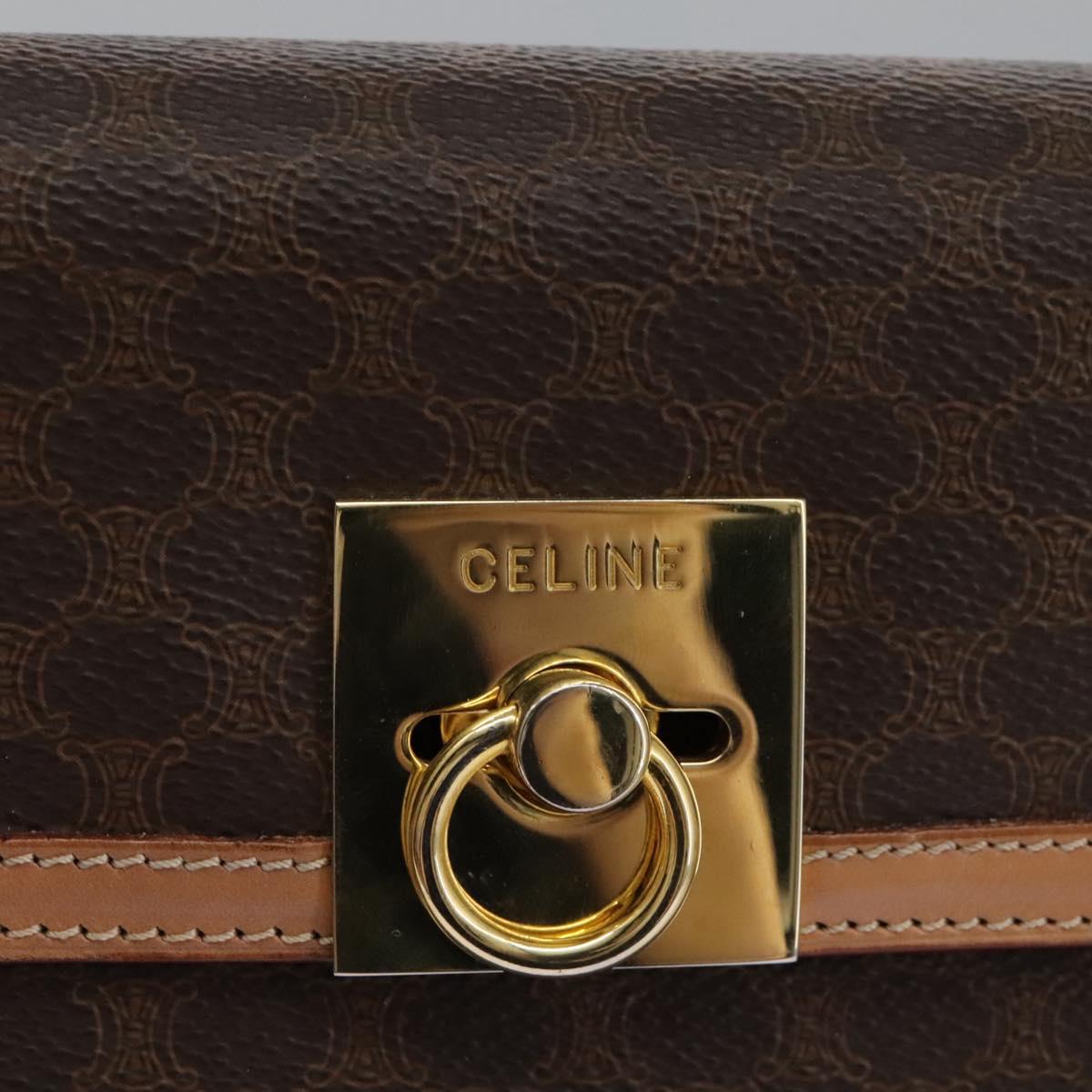 Céline Macadam Brown Canvas Handbag (Pre-Owned)