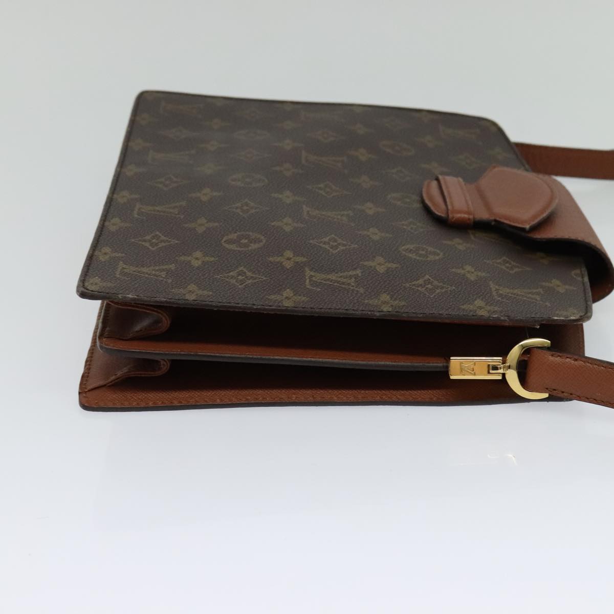 Louis Vuitton Courcelle Brown Canvas Shoulder Bag (Pre-Owned)