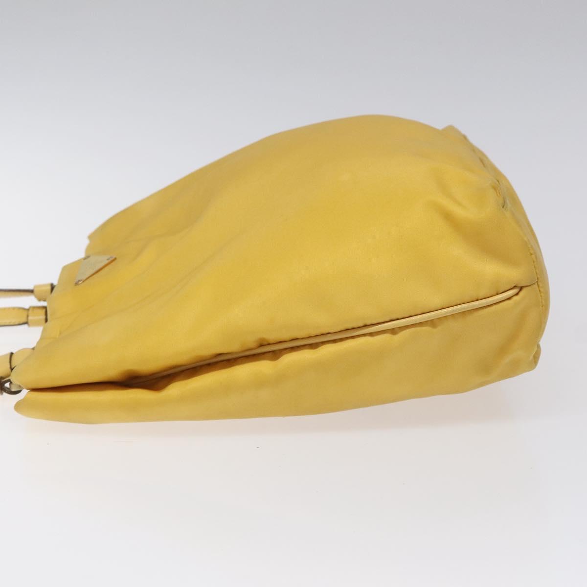 Prada Re-Nylon Yellow Synthetic Tote Bag (Pre-Owned)