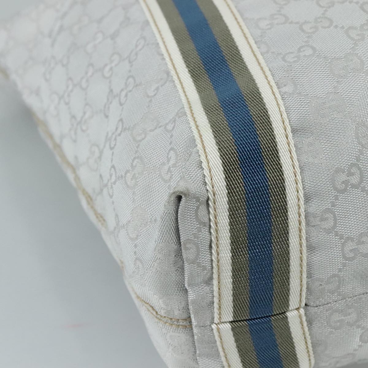 Gucci Gg Canvas Grey Canvas Tote Bag (Pre-Owned)