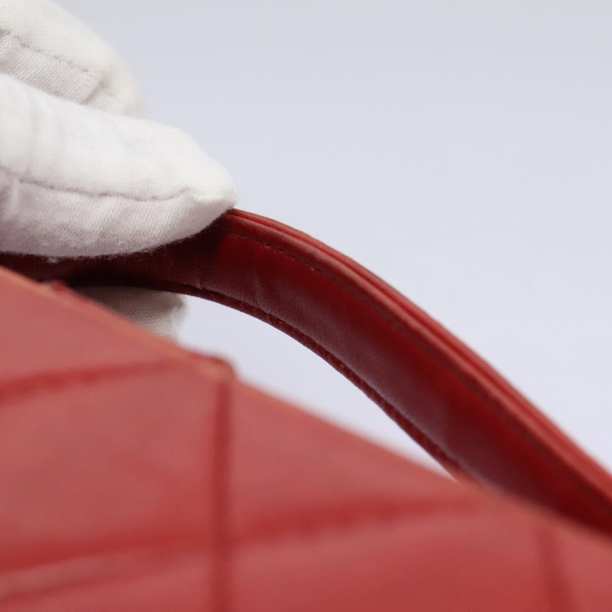 Chanel Cc Red Leather Handbag (Pre-Owned)