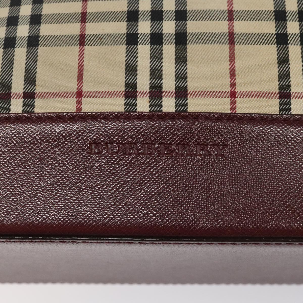Burberry Nova Check Beige Canvas Tote Bag (Pre-Owned)