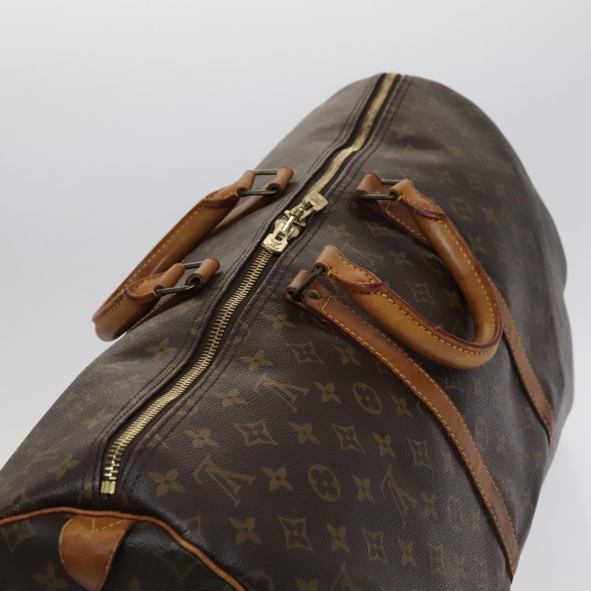 Louis Vuitton Keepall 55 Brown Canvas Travel Bag (Pre-Owned)
