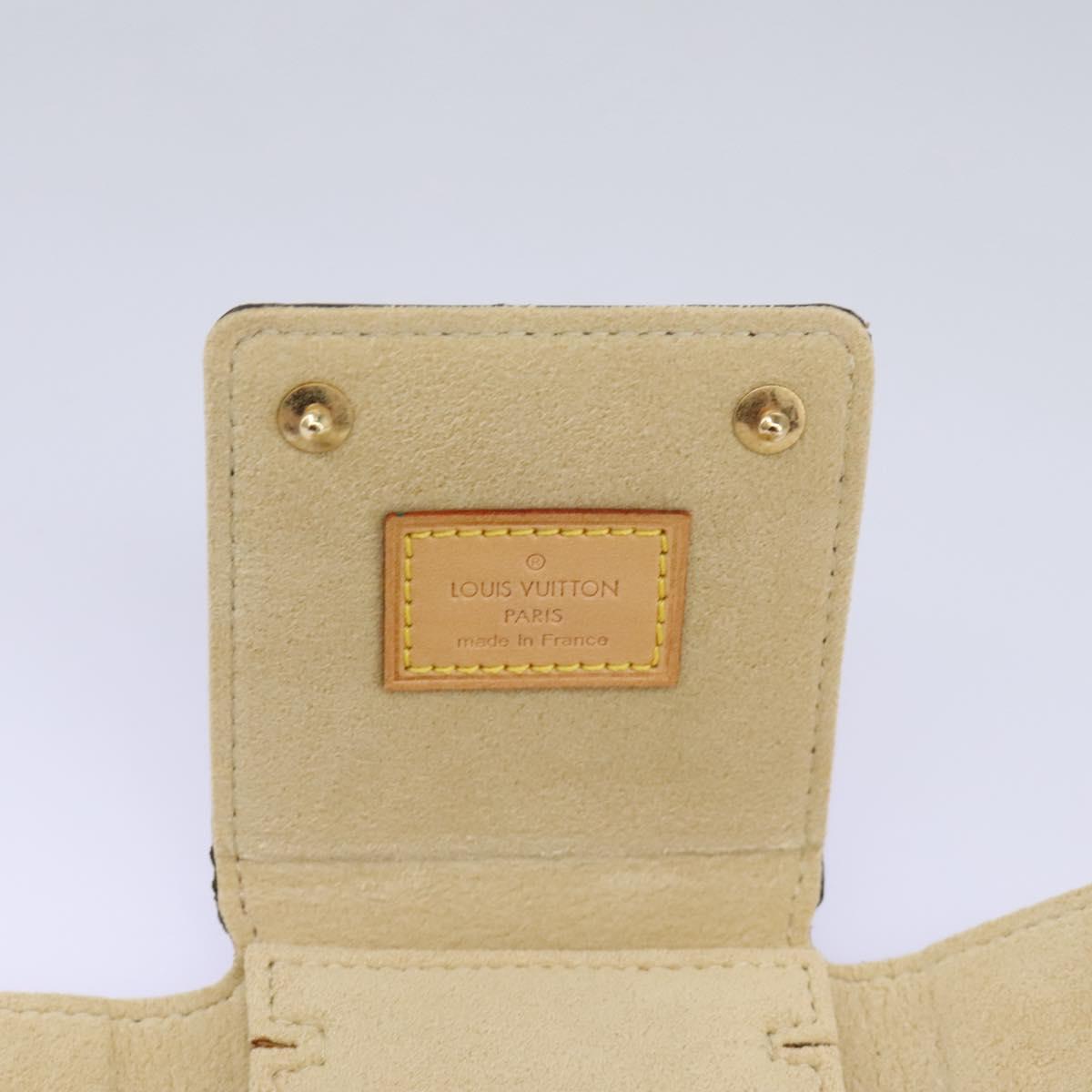 Louis Vuitton Jewelry Case Brown Canvas Wallet (Pre-Owned)