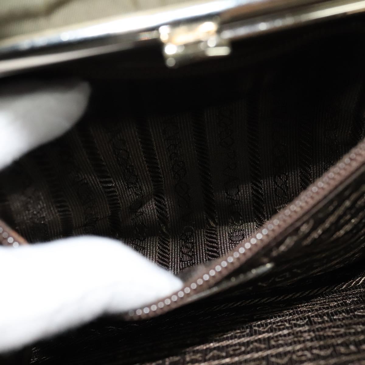 Prada Vitello Khaki Synthetic Handbag (Pre-Owned)