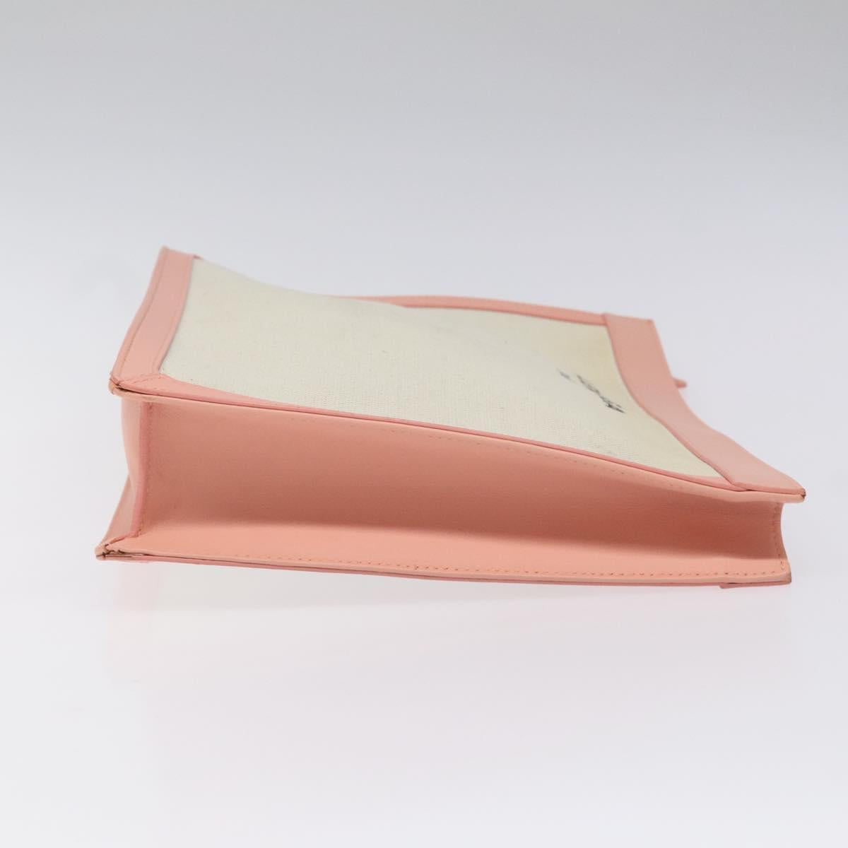 Balenciaga Navy Pouch Pink Canvas Clutch Bag (Pre-Owned)