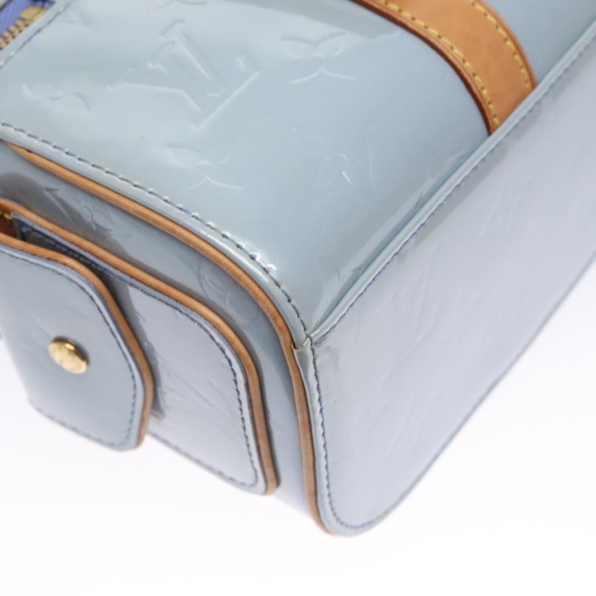 Louis Vuitton Sullivan Blue Patent Leather Handbag (Pre-Owned)