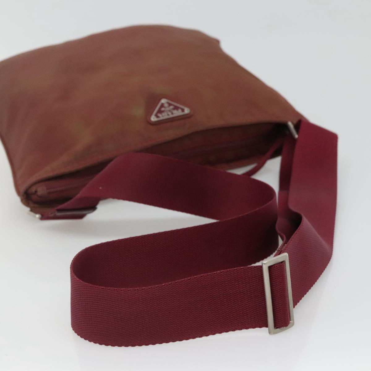 Prada Red Synthetic Shoulder Bag (Pre-Owned)
