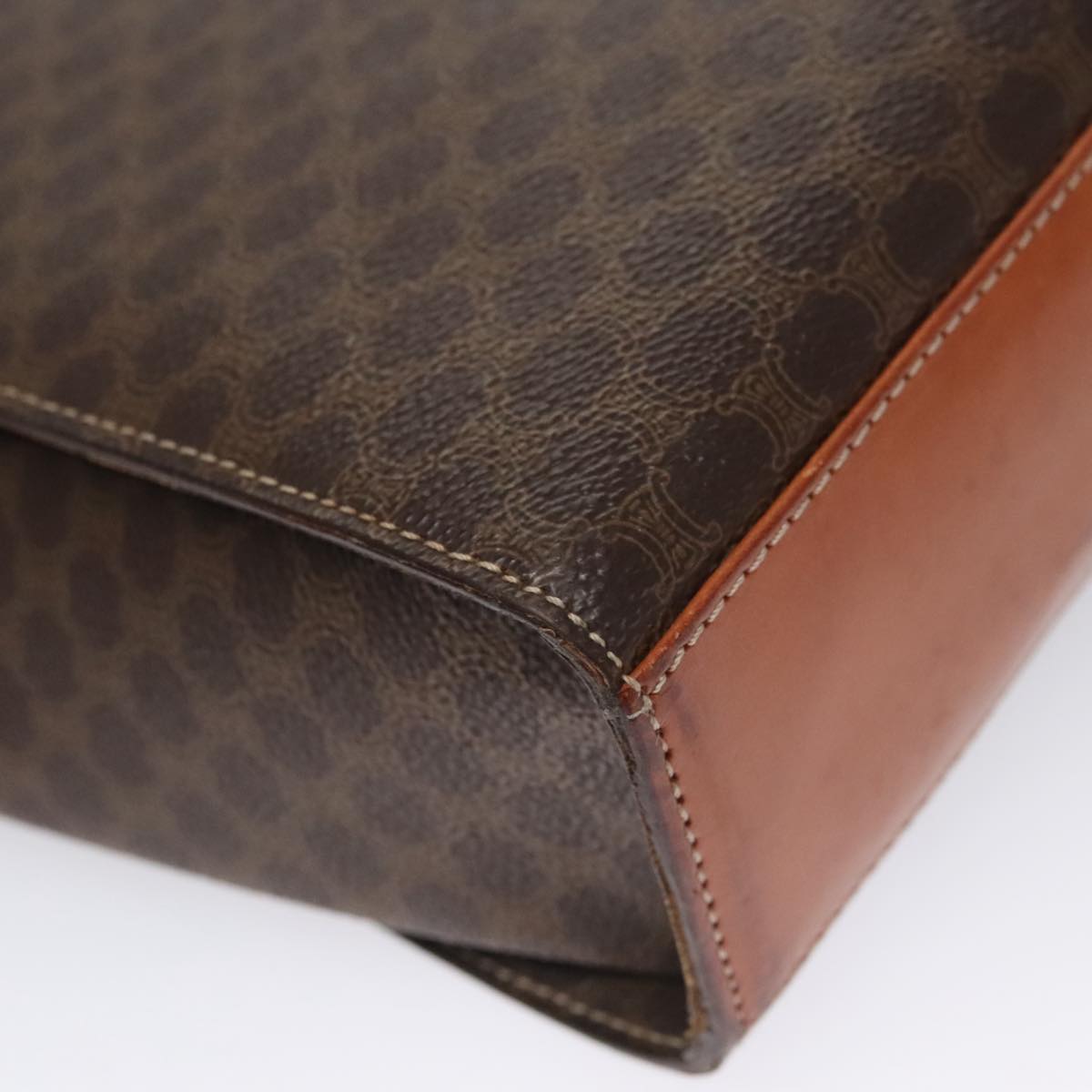 Céline Macadam Brown Canvas Shoulder Bag (Pre-Owned)