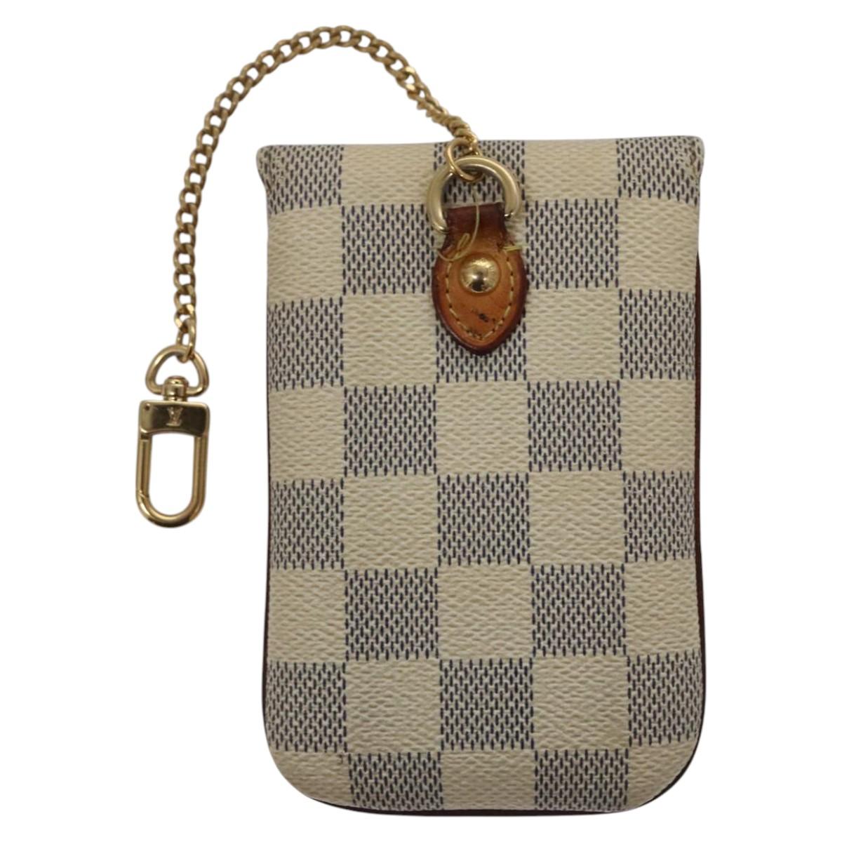 Louis Vuitton Etui Téléphone White Canvas Phone Jewelry (Pre-Owned)