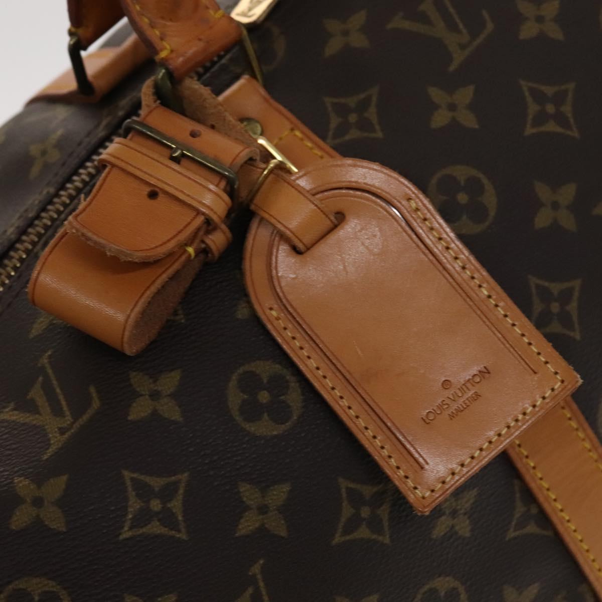 Louis Vuitton Keepall 55 Brown Canvas Travel Bag (Pre-Owned)