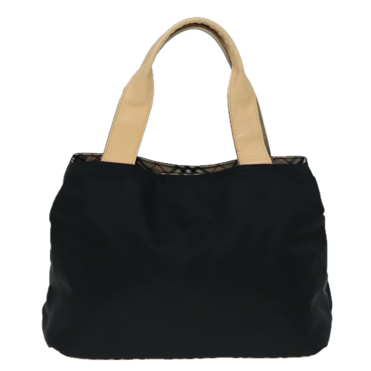Burberry Nova Check Black Synthetic Tote Bag (Pre-Owned)