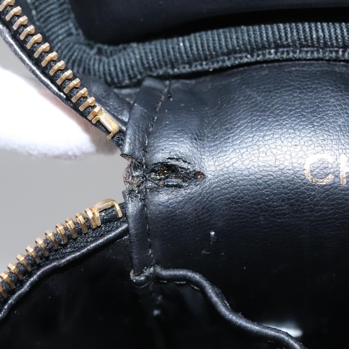 Chanel Vanity Black Leather Handbag (Pre-Owned)